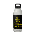[Crown] keep calm and may the fourth be with you  Liberty Bottles Drinking Bottles