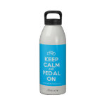 [Bicycle] keep calm and pedal on  Liberty Bottles Drinking Bottles