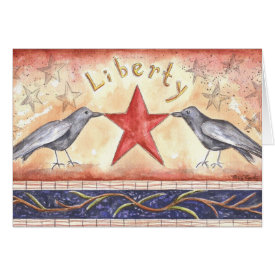 Liberty Crows Card Liberty Crows Card