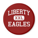 Liberty - Eagles - High School - Liberty Illinois magnets by customteamsportswear Liberty - Eagles - High School - Liberty Illinois magnets