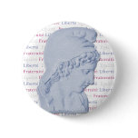 Liberty Equality Fraternity Bastille Day Button