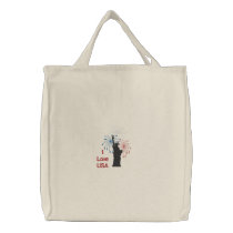 Liberty Fireworks Tote - Customize embroidered bags by Embroidery4U Liberty Fireworks Tote - Customize embroidered bags