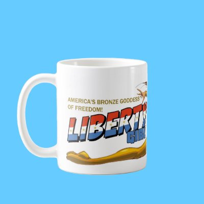 Liberty Girl Flying Mug by heroicpub