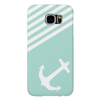 LIberty Green Nautical Anchor Samsung Galaxy S6 Cases
