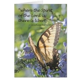 Liberty in the Spirit Card card
