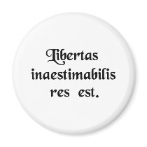 Liberty is a thing beyond all price. magnets