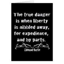 Liberty is Nibbled Away Card