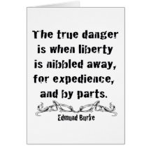 Liberty is Nibbled Away Greeting Card
