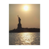 Liberty Island Postcard by ashlandt Liberty Island Postcard