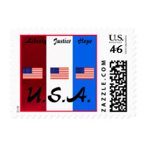 Liberty, Justice, Hope postage
