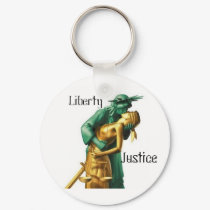 LIBERTY-JUSTICE-LESBIAN keychains
