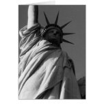 liberty lady b&w greeting cards