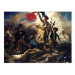 Liberty Leading the People by Eugene Delacroix Post Cards