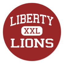 Liberty - Lions - High - Brentwood California stickers by customteamsportswear Liberty - Lions - High - Brentwood California stickers