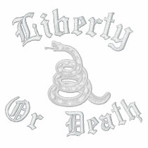 Liberty or Death Embroidered Hoodie embroidered shirts