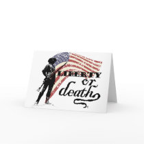 Liberty or Death Minutemen Greeting Cards