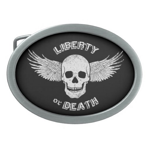 Liberty or Death Vintage Belt Buckle