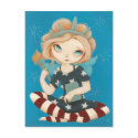 Liberty - patriotic fairy red white and blue postcard
