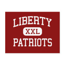 Liberty - Patriots - High - Bakersfield California postcards by customteamsportswear Liberty - Patriots - High - Bakersfield California postcards