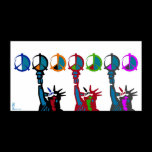Liberty Peace Print By Artist Alexander Aristotle posters