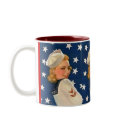 Liberty Pinup Girl mugs by tnmpastperfect Liberty Pinup Girl mugs