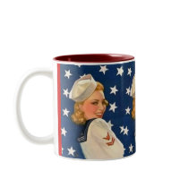 Liberty Pinup Girl mugs