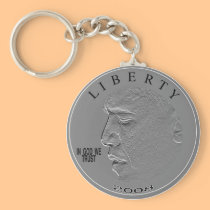 Liberty Quarter keychains