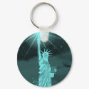Liberty Shines Thru the Night Keychain
