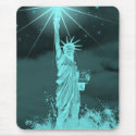 Liberty Shines Thru the Night Mousepad by crystalwriter Liberty Shines Thru the Night Mousepad