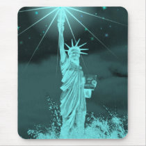 Liberty Shines Thru the Night Mousepad