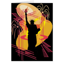 Liberty Silhouette Greeting Cards