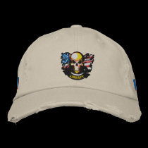 Liberty Skull Embroidered Cap embroidered hats by PatriotsNetwork Liberty Skull Embroidered Cap embroidered hats