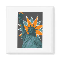 liberty star - Customized magnets