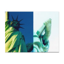 liberty statue book post card