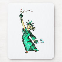 Liberty stressed mouse pad