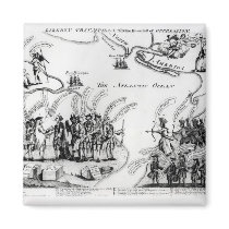 Liberty Triumphant, or the Downfall Refrigerator Magnet