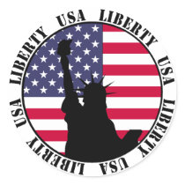 Liberty USA Stickers by teeboutique Liberty USA Stickers