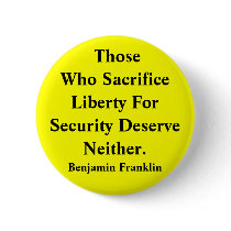 Liberty vs Security Pinback Buttons