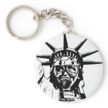 LIBERTY with Gas Mask keychains