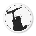 Liberty with Shotgun Fridge Magnets