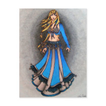 Libra Bellydancer postcards