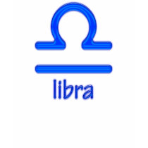 Libra Blue Symbol Shirt by PlanetZodiac Libra Blue Symbol Shirt