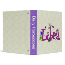 Libra Flowers Vinyl Binder