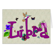 Libra Flowers cards