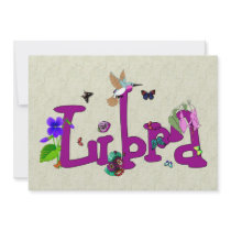 Libra Flowers Personalized Announcement