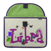 Libra Flowers Macbook Pro Sleeves