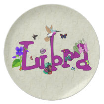 Libra Flowers Plates