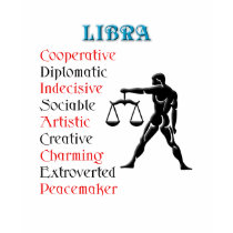 Libra Horoscope Zodiac Sign t-shirts