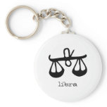 Libra in black keychains