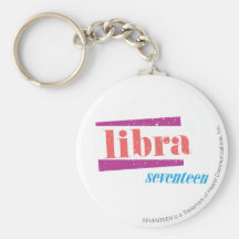 Libra LtPink Key Chain